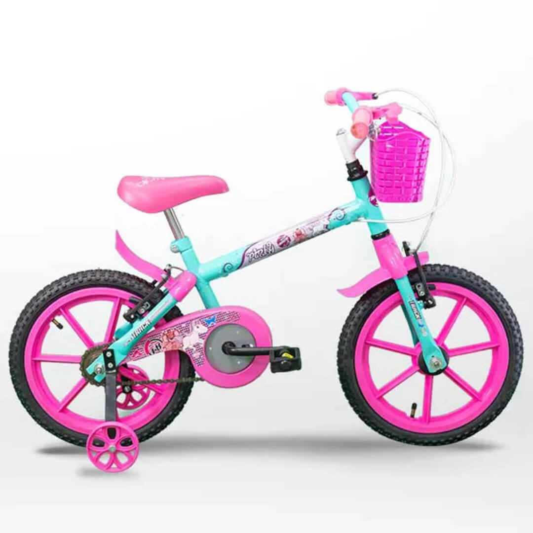 Bicicleta Infantil TK3 Track Pink AP Aro 16″ Anis e Rosa