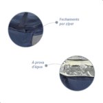 BOLSA TERMICA IMPERMEAVEL 29X21X23 CM - AZUL - Imagem 2